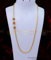 Trendy White and Ruby Stone Ball Mugappu Chain Designs