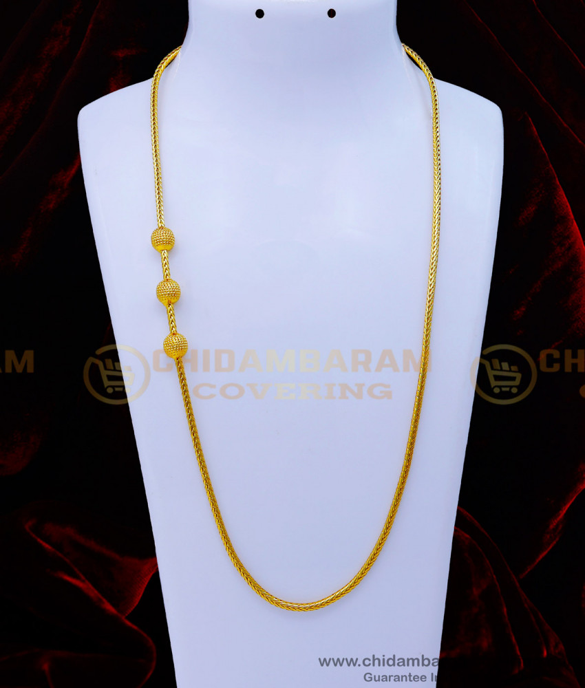 without stone mugappu chain, 1 gram gold thali chain online, one gram gold thali chain designs, gold plated mugappu chain online