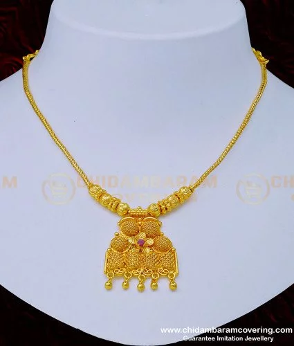 One gram gold hot sale short chains