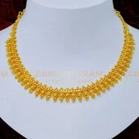 Designs of gold on sale necklace for wedding