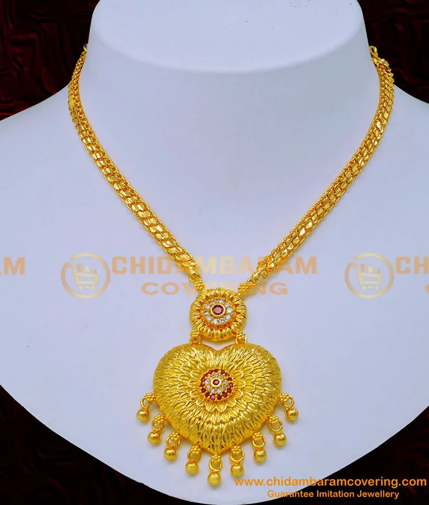Stunning 1 Gram Gold Necklace Designs Party Wear Collections NCKN2239