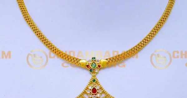 Buy Light Green Gem Pear Diamond Necklace and Set online-KARAGIRI | FESTIVE  SALE – Karagiri Global