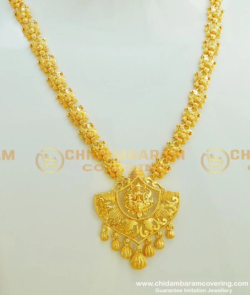 Traditional long gold sale necklace designs catalogue