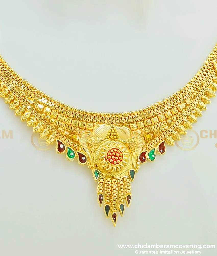 Best gold online necklace designs