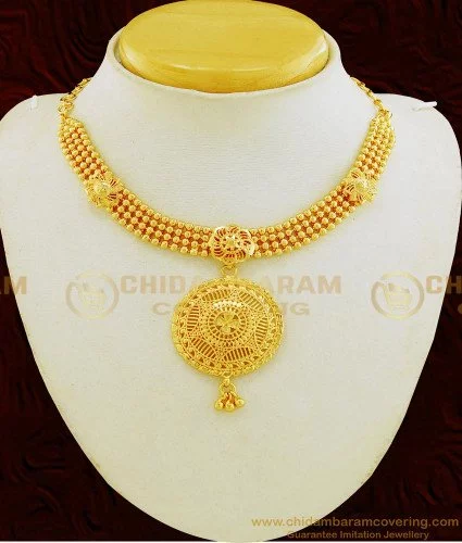 simple bridal gold necklace designs catalogue