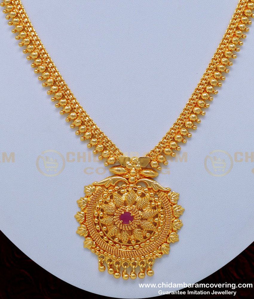 new model necklace, latest necklace with price, covering necklace, Chidambaram covering 