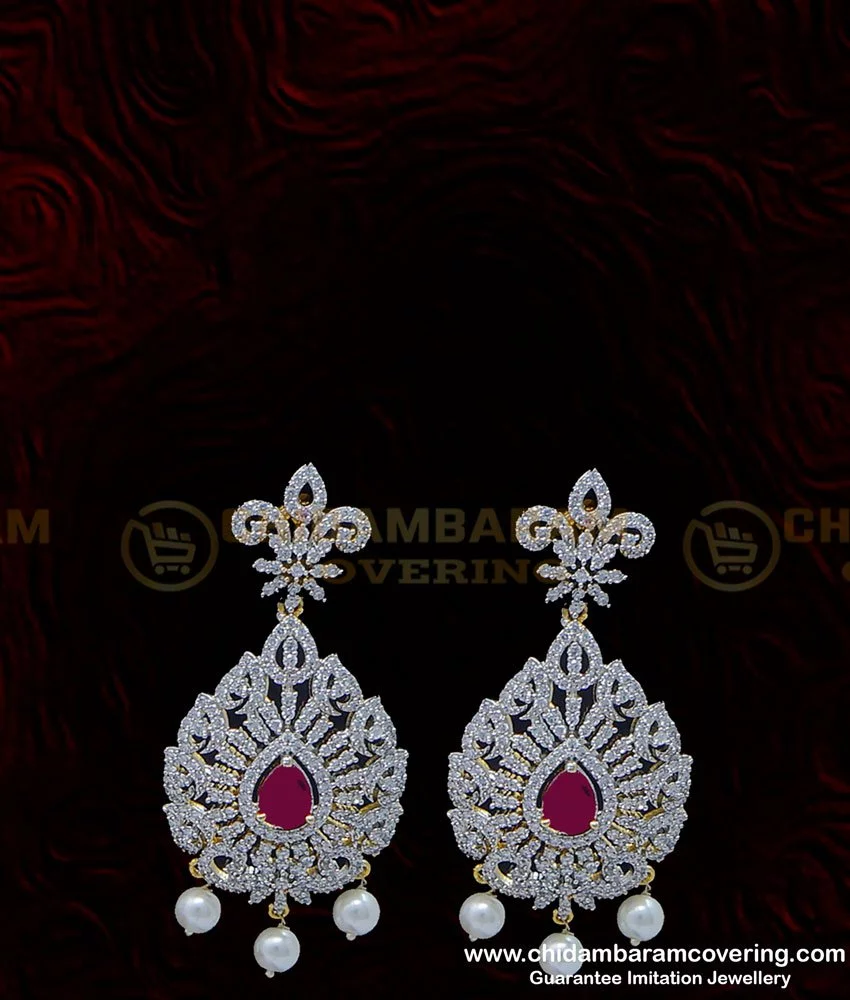 Indian Bridal Reception Earrings Jewelry Stock Photo 1399806437 |  Shutterstock