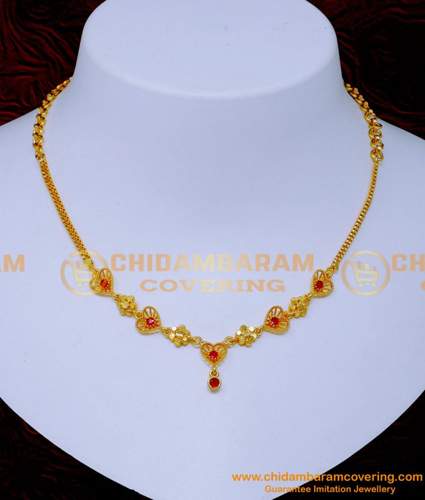 simple gold necklace design,  gold plated jewellery with guarantee, simple necklace designs artificial, simple necklace designs with price, simple necklace design for girl, bridal gold necklace designs, wedding gold necklace designs, Gold plated necklace