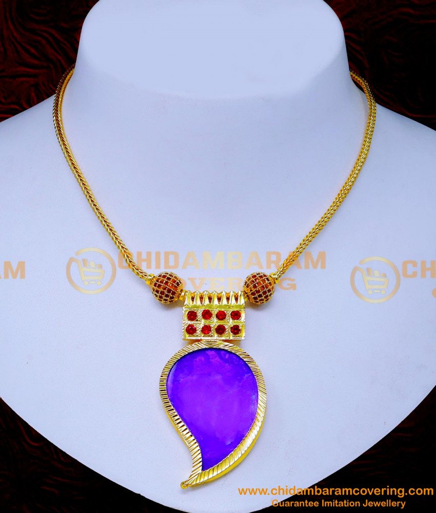 blue palakka mala, kerala jewellery designs, kerala jewellery, palakka necklace, kerala jewellery online, kerala artificial jewellery online shopping, kerala jewellery gold, Palakka necklace with price, simple palakka mala, traditional palakka necklace, kerala covering jewellery