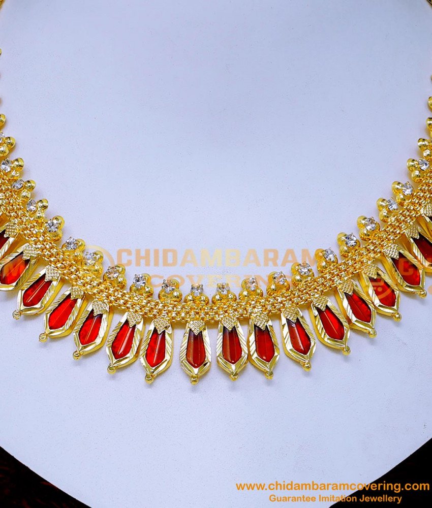 kerala jewellery designs, kerala jewellery, palakka necklace, kerala jewellery online, kerala artificial jewellery online shopping, kerala jewellery gold, Palakka necklace with price, simple palakka mala, traditional palakka necklace, Traditional Nagapadam mala