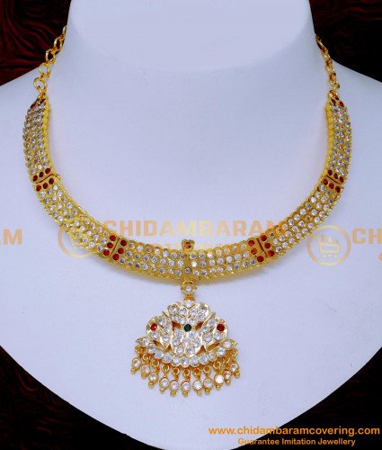 NLC1533 - Traditional Gold Attigai Designs Impon Jewellery Online