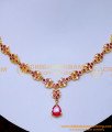 latest ruby gold necklace designs