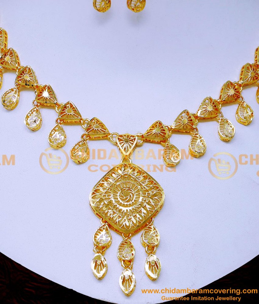 Turkish gold necklace set