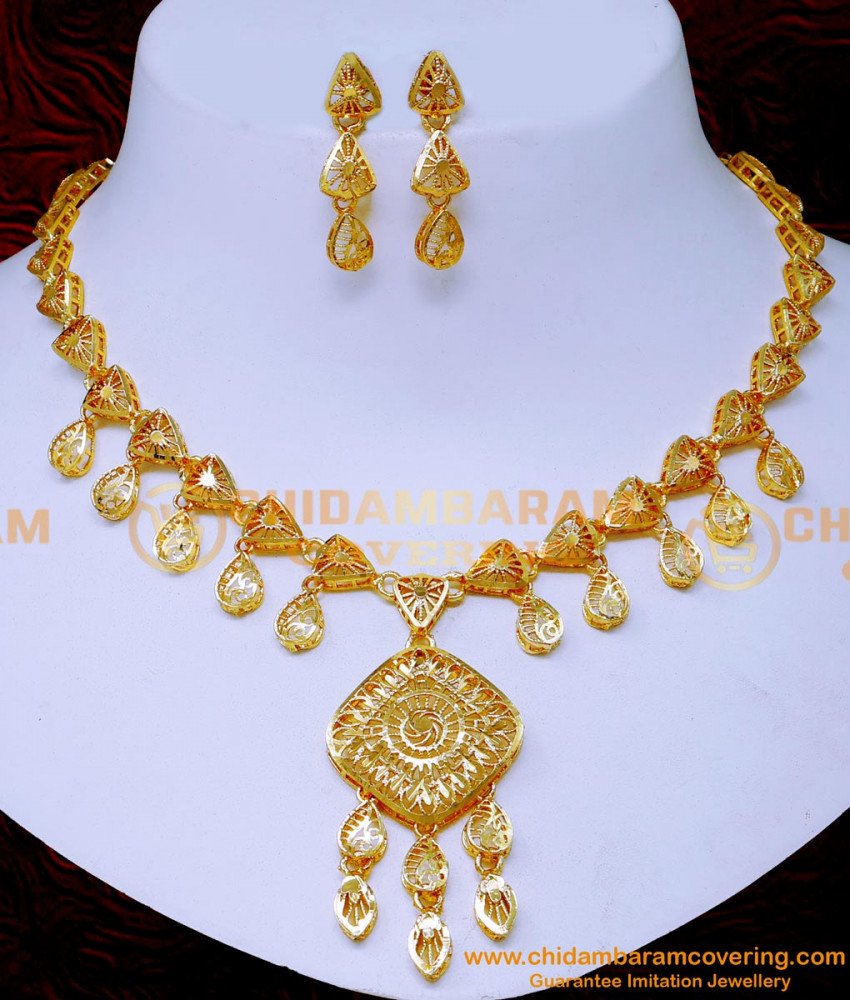 Turkish gold necklace set