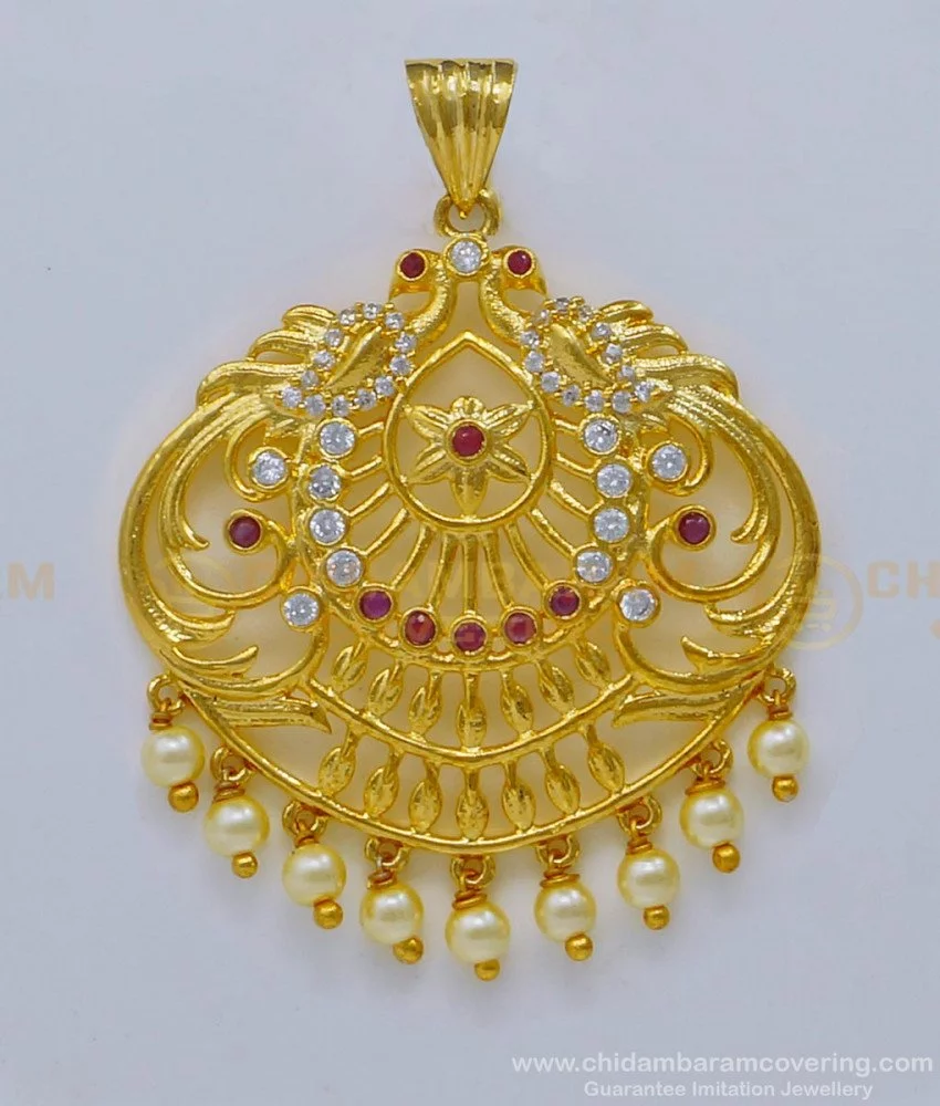 Gold big pendant hot sale designs for female images