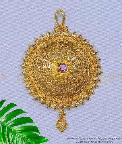 PND087 - 1 Gram Gold Plated Jewellery Pendant Design for Women