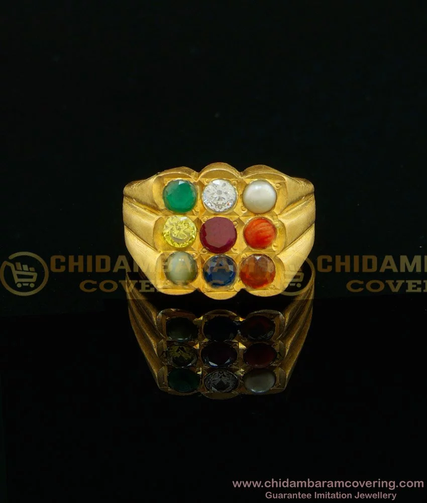 Buy Impon Rasi Kal Navaratna 9 Stone Ring Original Panchdhatu Ring Online