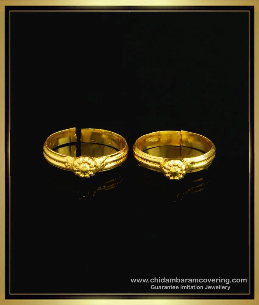 Buy One Gram Gold Cute Single White Stone Mango Design Ladies Finger Ring