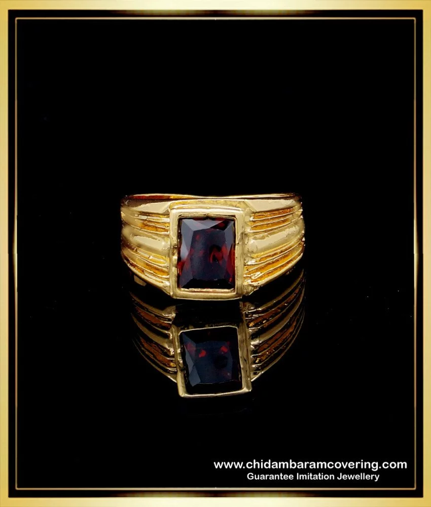 Showroom of 916 gold ruby stone ring | Jewelxy - 169781