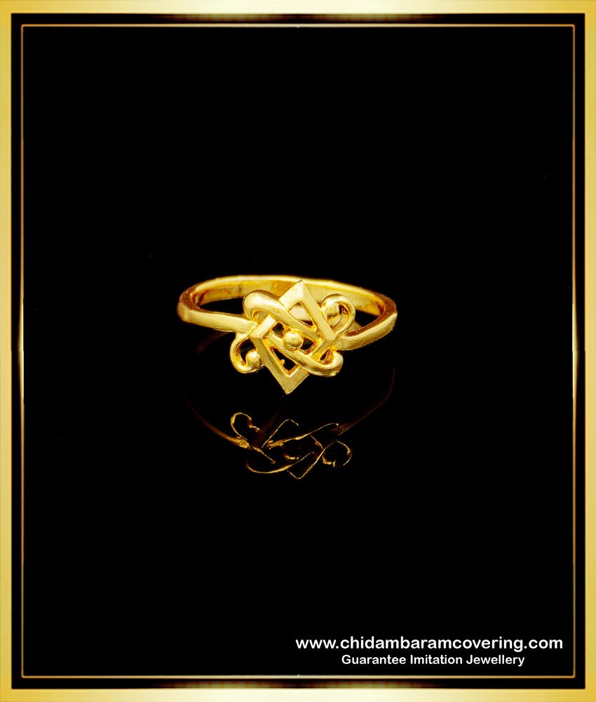 RNG232 - Impon Ring Daily Use One Gram Gold Plated Casting Plain Ring Design