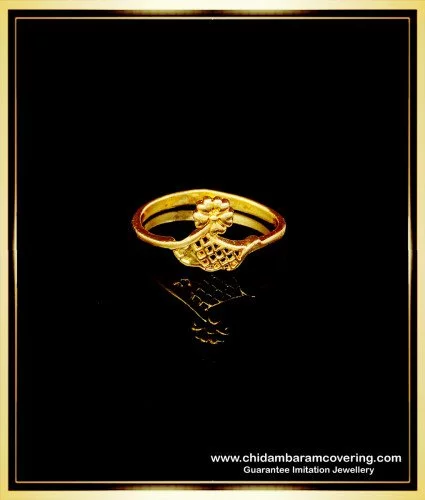 rng240 pure impon ring one gram gold plated daily use ladies finger ring for women 1