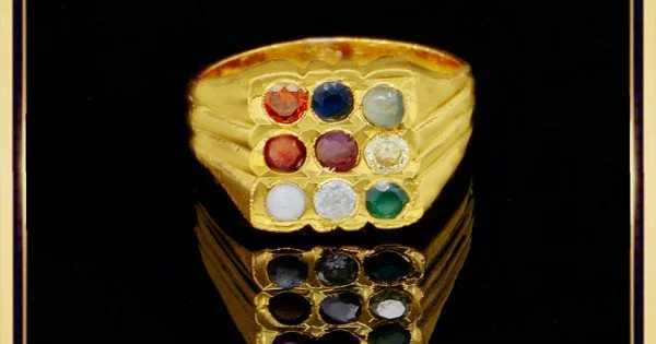 Buy One Gram Gold Guarantee Jewellery Impon Navaratna Rasikal Ring Buy  Online
