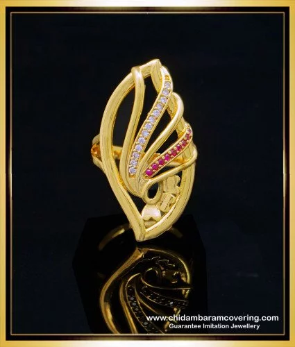 Buy quality Flower 22k Gold Lady Ring in Rajkot