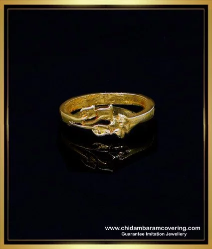 Hollow CZ Gold Ring – Pineal Vision Jewelry