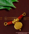 TAL36 - Single Bottu Thali / Pustelu With Red Pavla Traditional Mangalsutra For Women Online