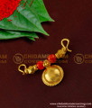 TAL39 - Single Bottu Thali / Pustelu With Red Pavla and Gold Balls Mangalsutra For Women